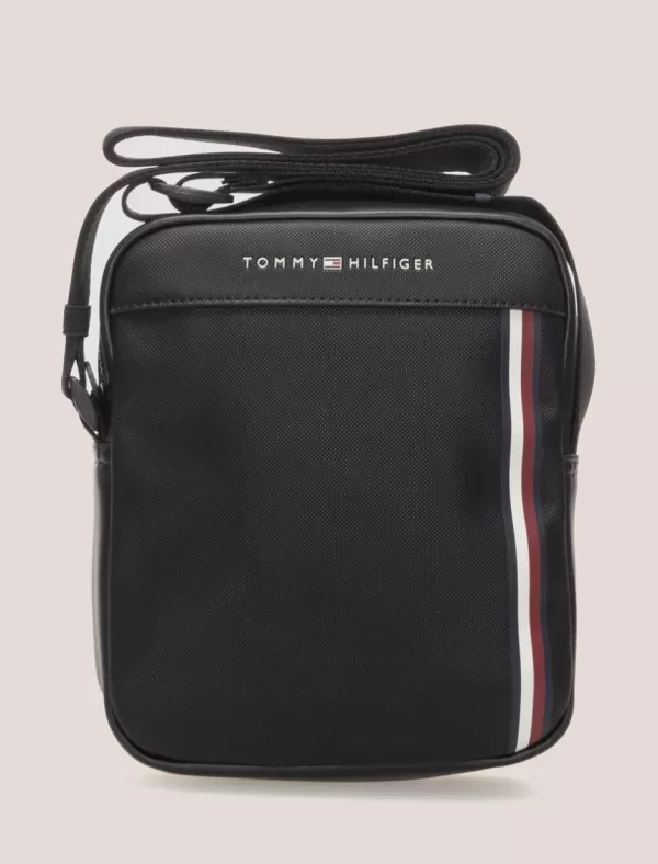 TOMMY HILFIGER Bandolera Th Pique Pu Mini Reporter Negro>Hombre Bandoleras