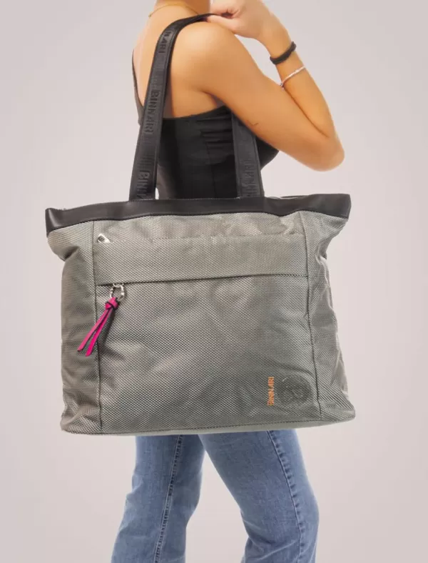 C.N.P. Bolso Mujer Binnari 19745 Plomo>Mujer Bolsos