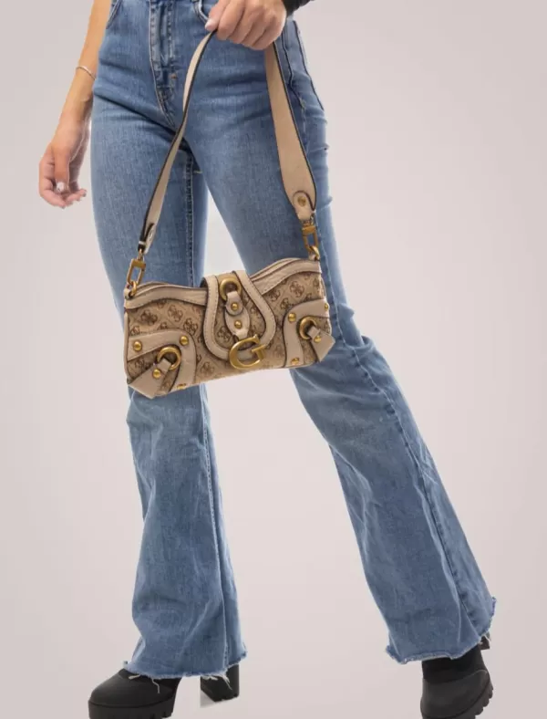 GUESS Bolso Mujer Bolsos Gloss Vintage Taupe>Mujer Bolsos