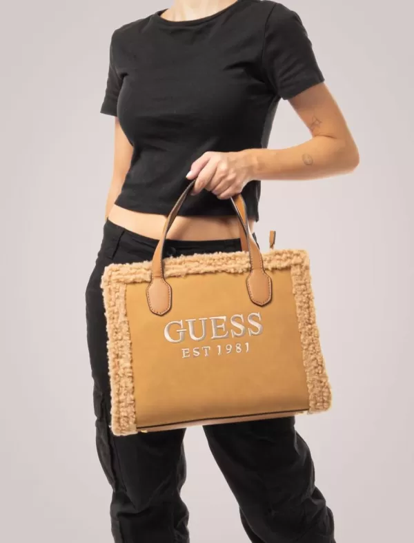 GUESS Bolso Mujer Bolsos Silvana 2 Marron>Mujer Bolsos