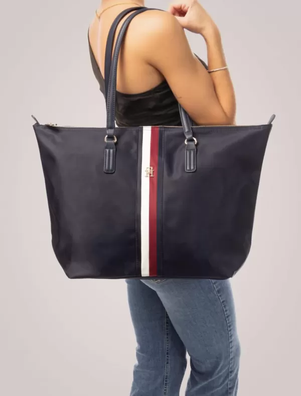 TOMMY HILFIGER Bolso Mujer Poppy Tote Corp Marino>Mujer Bolsos