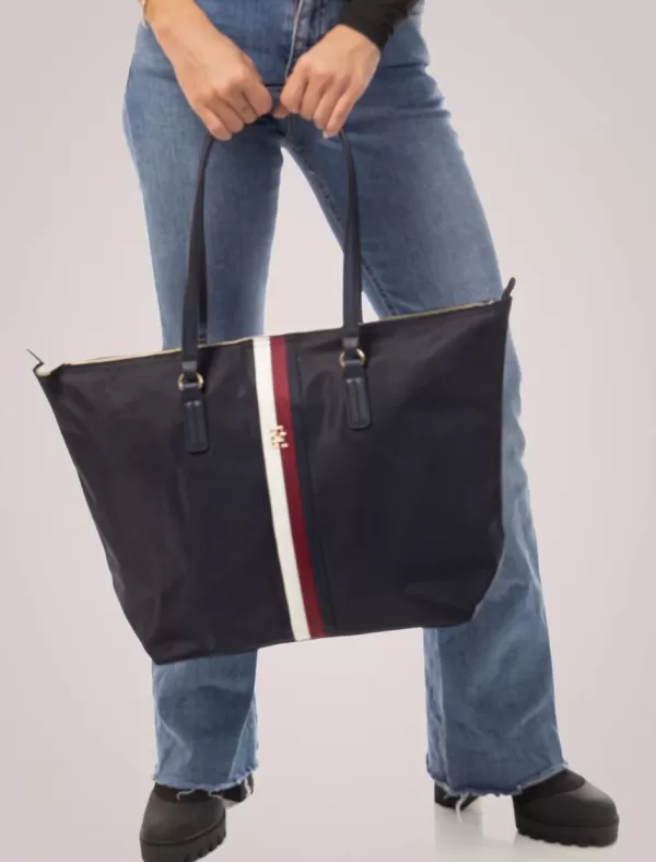 TOMMY HILFIGER Bolso Mujer Poppy Tote Corp Marino>Mujer Bolsos
