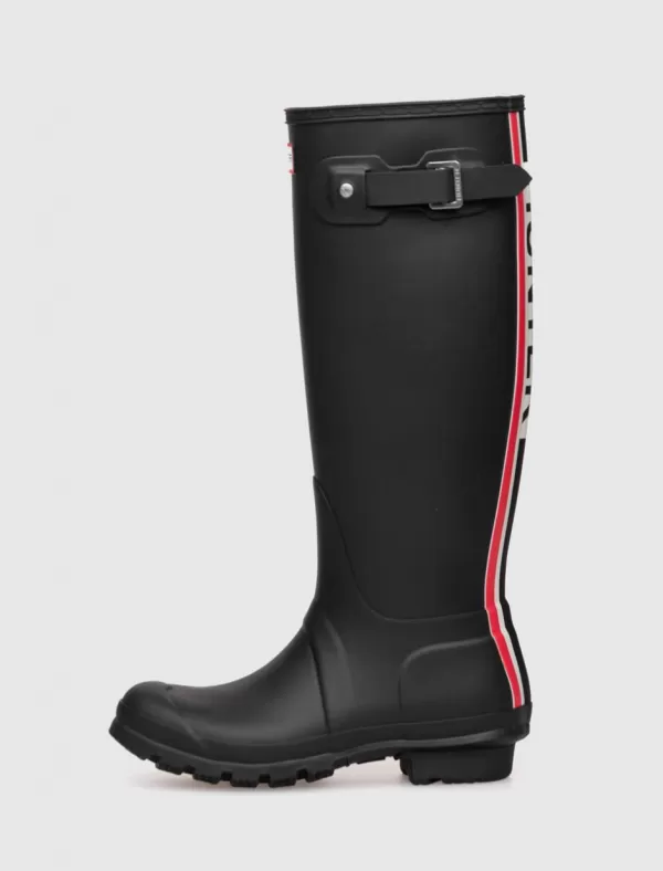 HUNTER Bota Original Torg Tall Lg Bkstrp Negro>Mujer Botas