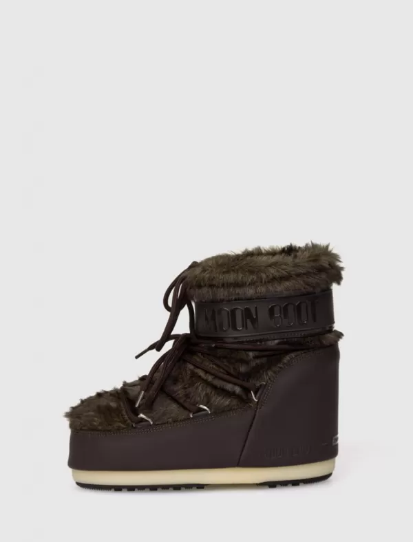 MOON BOOT Botin Icon Low Faux Fur Marron>Mujer Botines