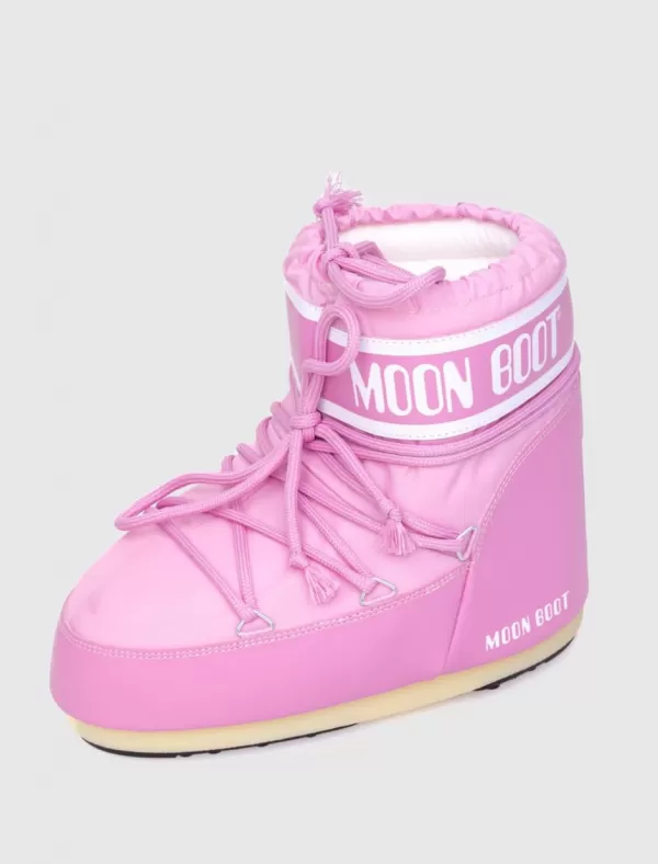 MOON BOOT Botin Icon Low Nailon Rosa>Mujer Botines