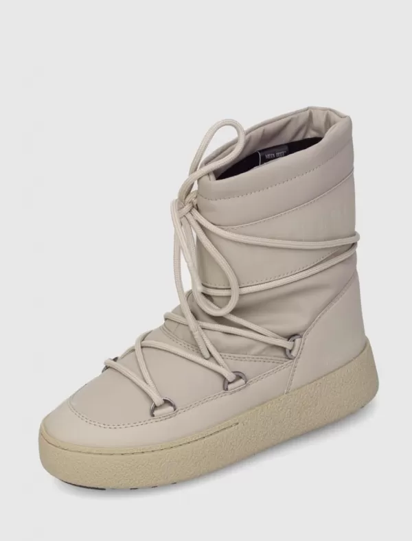 MOON BOOT Botin Track Tube Rubber Beig>Mujer Botines