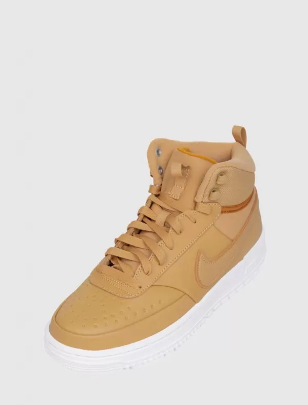 NIKE Botin Court Vision Mid Winter Mostaza>Hombre Zapatillas