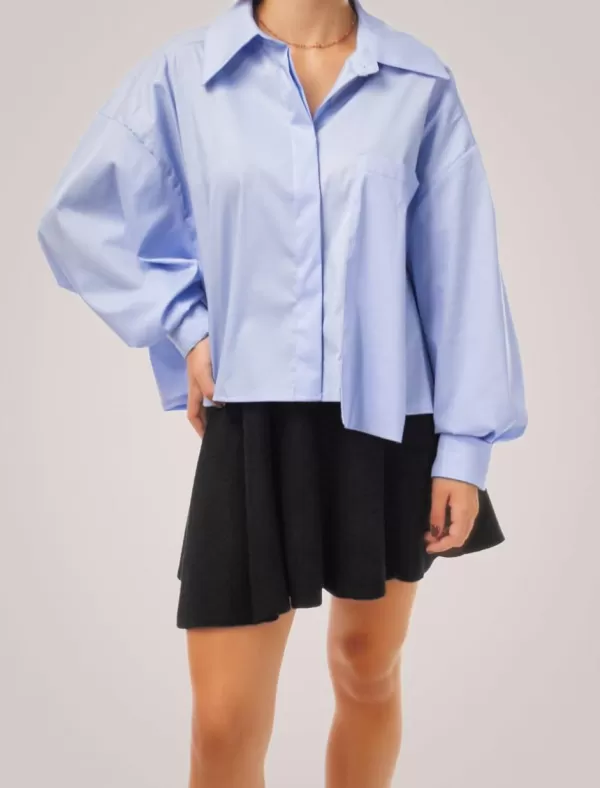 OBVIO Camisa Mae Azul>Mujer Camisetas