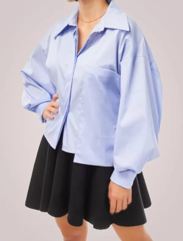 OBVIO Camisa Mae Azul>Mujer Camisetas