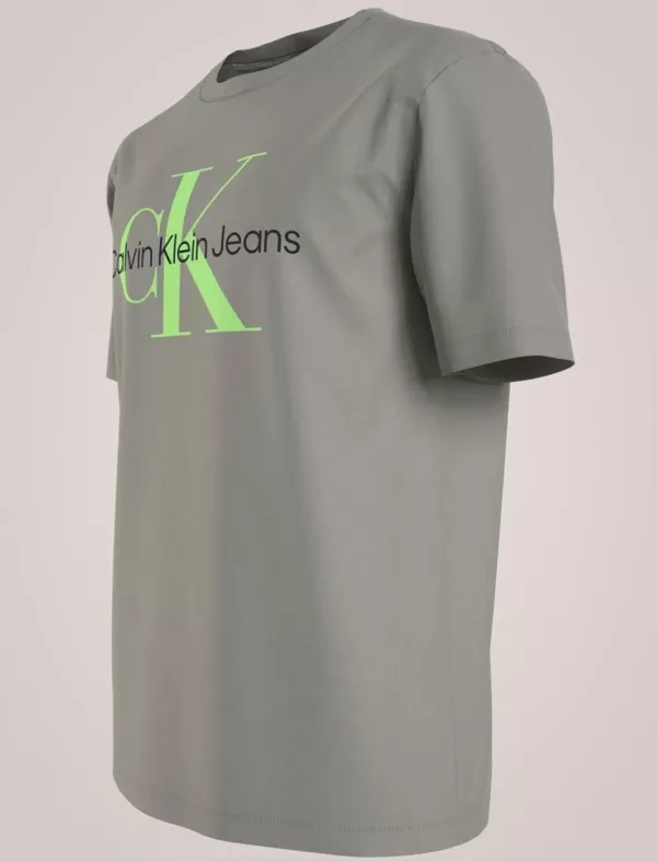 CALVIN KLEIN Camiseta Hombre Seasonal Monologo Tee Beig>Hombre Camisetas