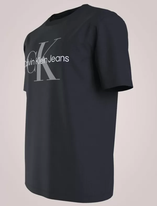 CALVIN KLEIN Camiseta Hombre Seasonal Monologo Tee Negro>Hombre Camisetas