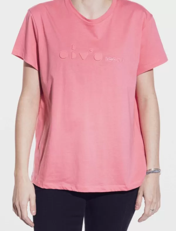 OBVIO Camisetas Creta Coral>Mujer Camisetas