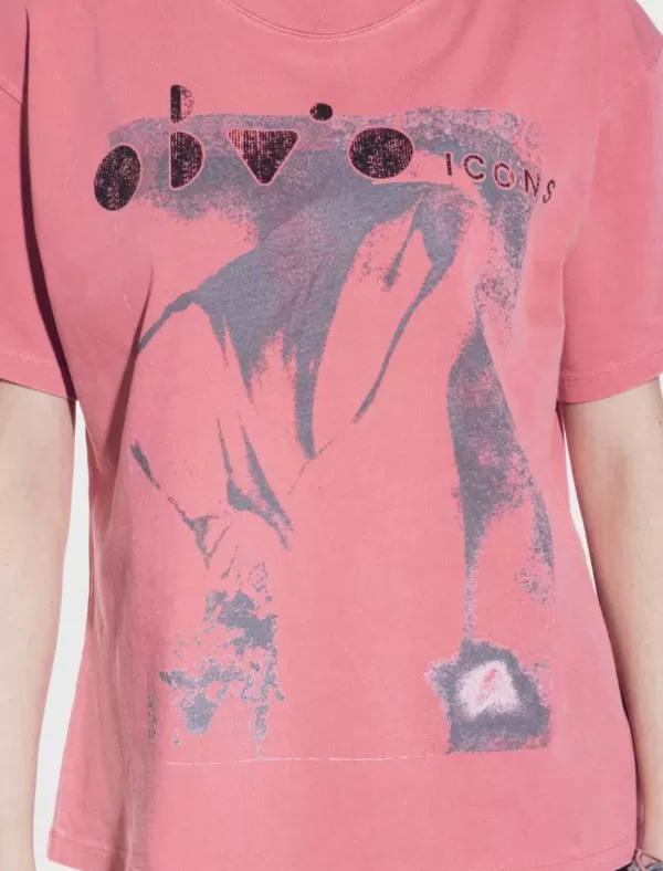 OBVIO Camisetas Rodas Coral>Mujer Camisetas