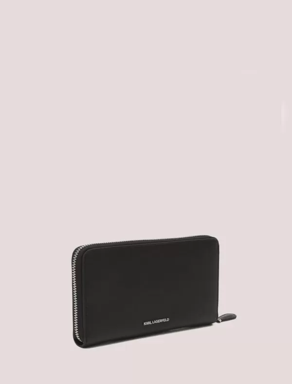 KARL LAGERFELD Cartera K/Ikonik 2.0 Leather Cont Wllt Negro>Mujer Carteras