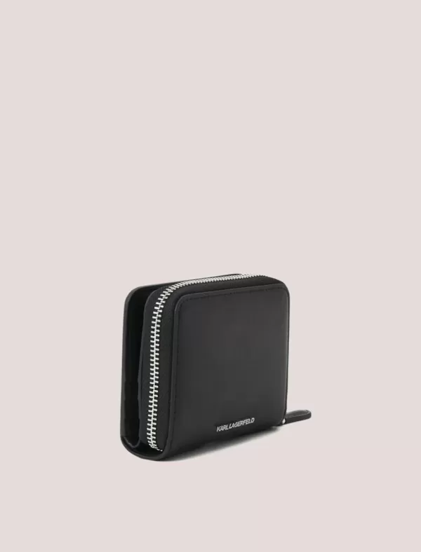 KARL LAGERFELD Cartera K/Ikonik 2.0 Leather Sm Zipwlt Negro>Mujer Carteras