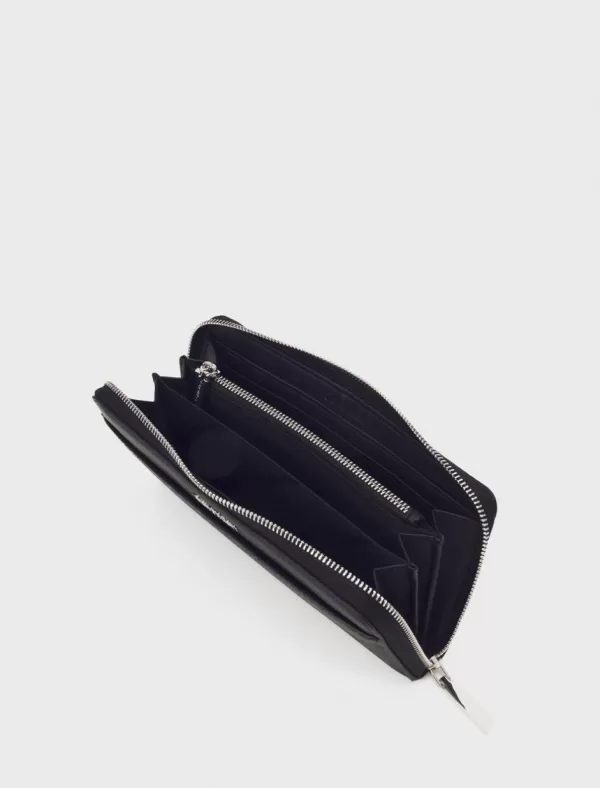 CALVIN KLEIN Carteras Mujer Ck Must Z/A Wallet W/Pkt Epi Mon Negro>Mujer Carteras