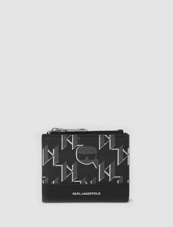 KARL LAGERFELD Carteras Mujer K/Ikonic 2.0 Mono Cc Bifold Ch Negro>Mujer Carteras