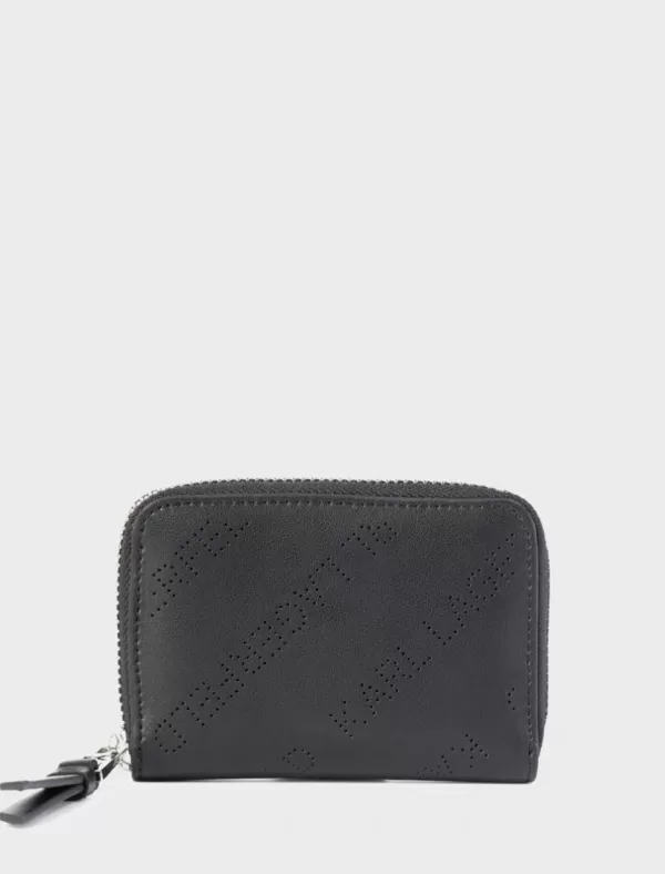 KARL LAGERFELD Carteras Mujer K/Punched Sm Zip Wit Negro>Mujer Carteras