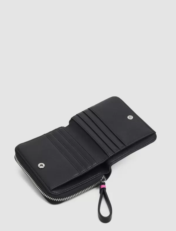 KARL LAGERFELD Carteras Mujer K/Skuare Embossed Sm Zip Wit Negro>Mujer Carteras