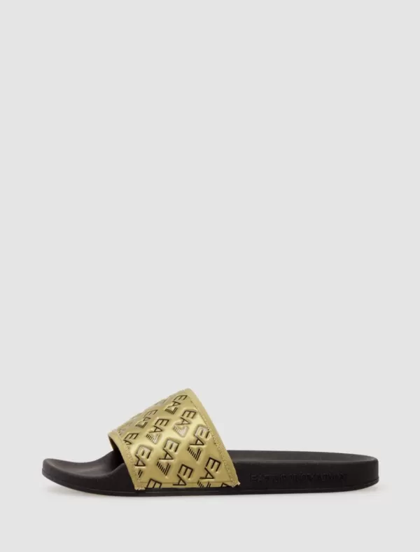 ARMANI EA7 Chancla Xcp010 Oro>Hombre Chanclas