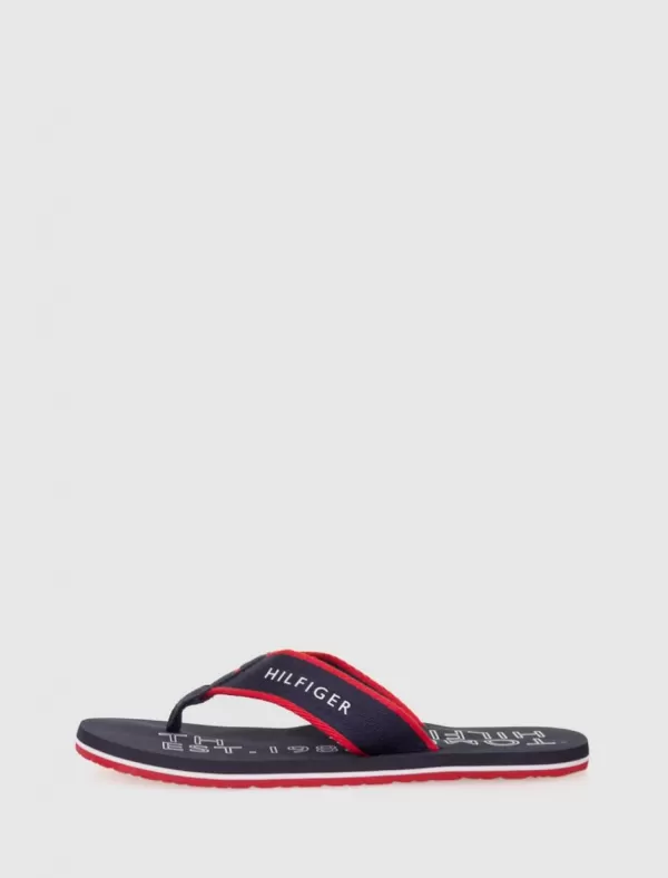 TOMMY HILFIGER Chancla Sporty Hilfiger Beach Sandal Marino>Hombre Chanclas