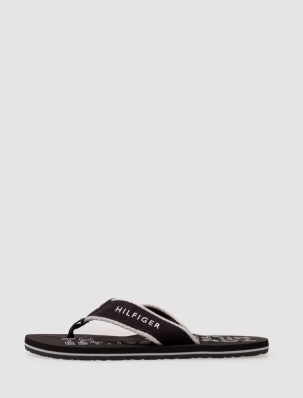 TOMMY HILFIGER Chancla Sporty Hilfiger Beach Sandal Negro>Hombre Chanclas