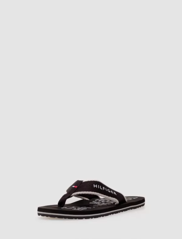 TOMMY HILFIGER Chancla Sporty Hilfiger Beach Sandal Negro>Hombre Chanclas