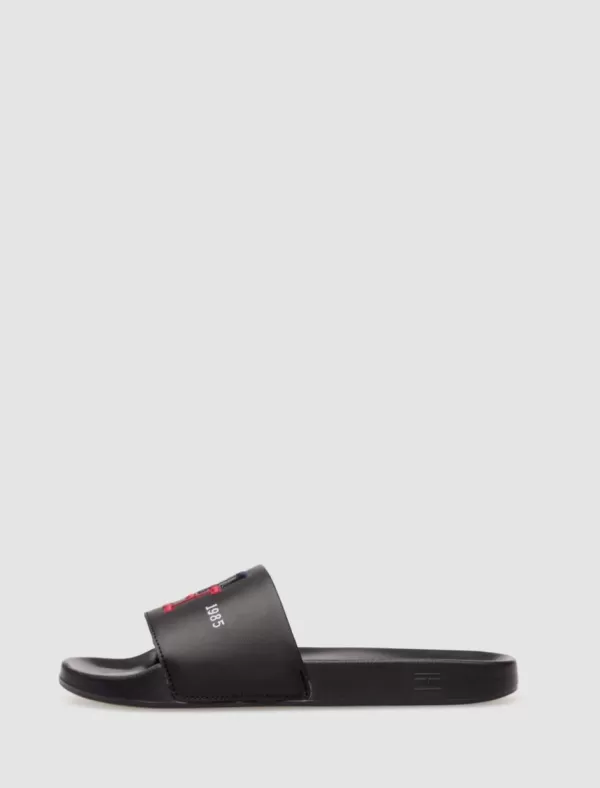 TOMMY HILFIGER Chancla Th Embroidery Pool Slide Negro>Hombre Chanclas