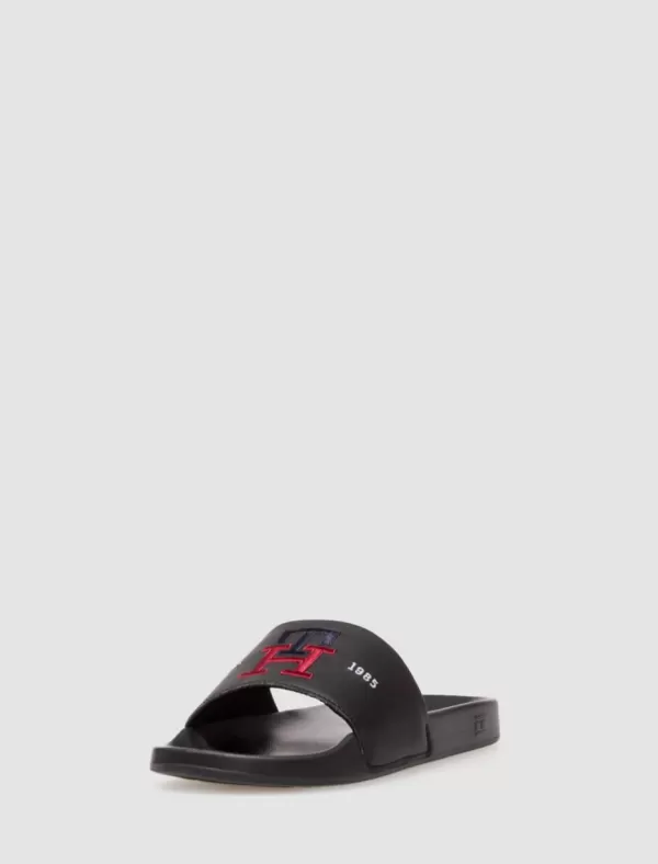 TOMMY HILFIGER Chancla Th Embroidery Pool Slide Negro>Hombre Chanclas