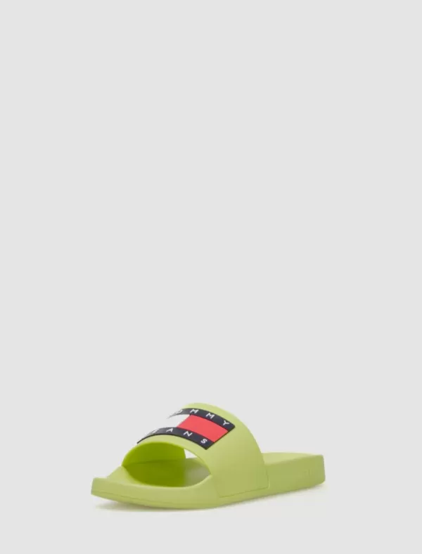 TOMMY HILFIGER Chancla Tommy Jeans Flag Pool Sld Ess Amarillo>Mujer Chanclas