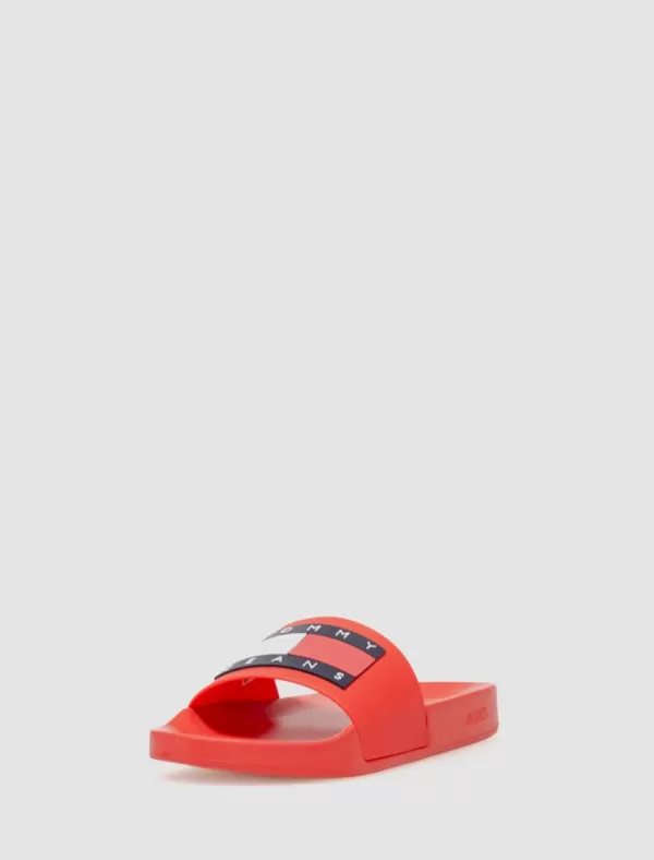 TOMMY HILFIGER Chancla Tommy Jeans Pool Slide Ess Rojo>Hombre Chanclas