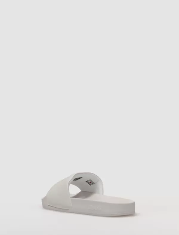 TOMMY HILFIGER Chancla Tommy Jeans Printed Pu Pool Sld Blanco>Mujer Chanclas