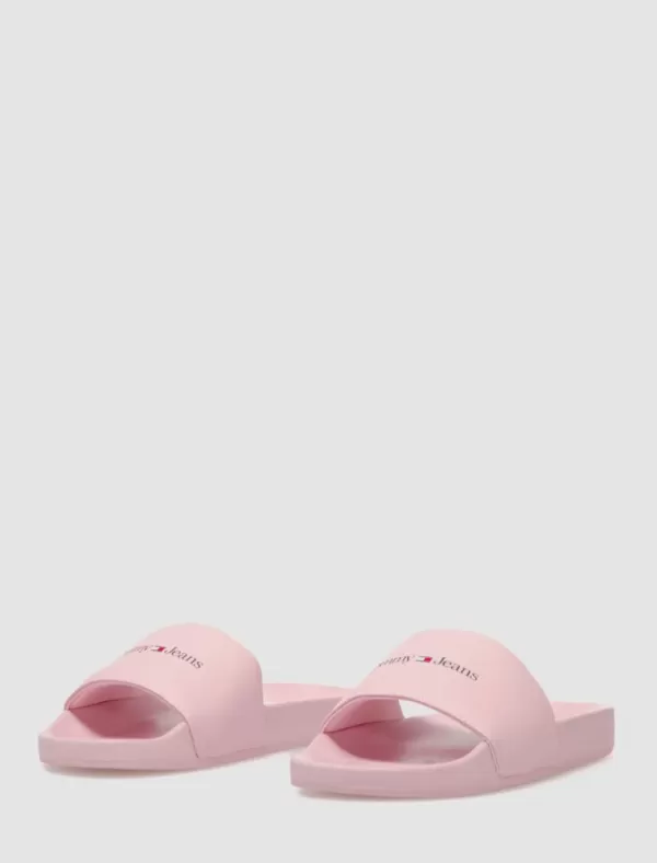 TOMMY HILFIGER Chancla Tommy Jeans Printed Pu Pool Sld Rosa>Mujer Chanclas
