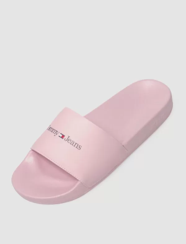 TOMMY HILFIGER Chancla Tommy Jeans Printed Pu Pool Sld Rosa>Mujer Chanclas