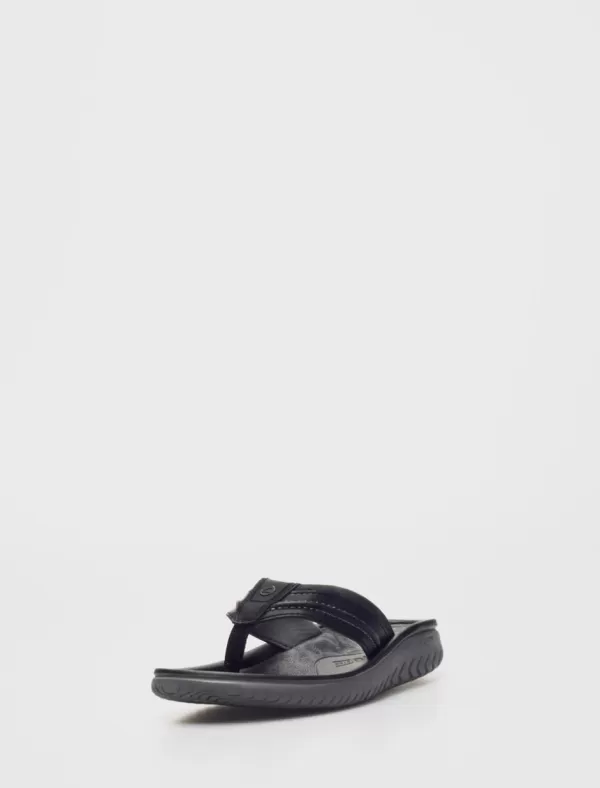 CLARKS Chanclas Wesley Post Negro>Hombre Chanclas