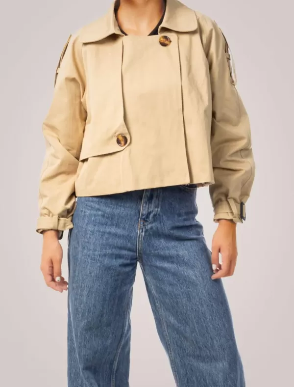 OBVIO Chaqueta Aikha Beig>Mujer Cazadoras Y Chaquetas