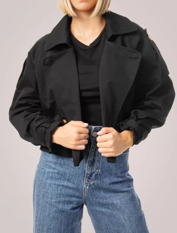 OBVIO Chaqueta Aikha Negro>Mujer Cazadoras Y Chaquetas