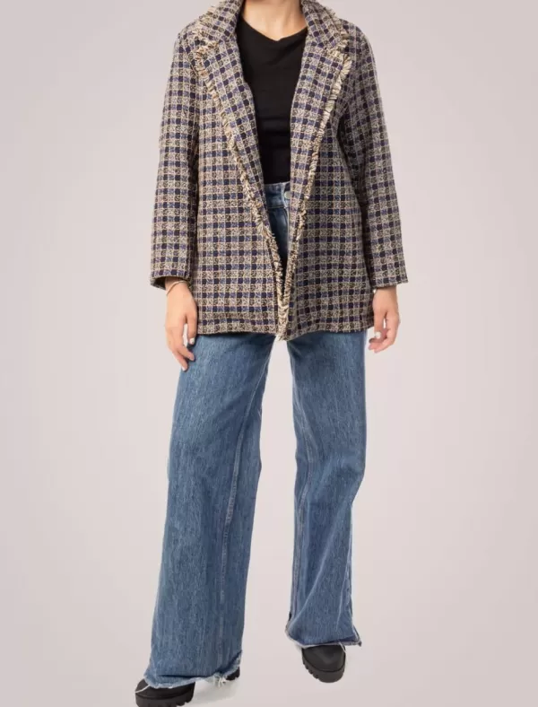 OBVIO Chaqueta Giacca Azul>Mujer Cazadoras Y Chaquetas