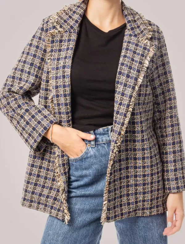 OBVIO Chaqueta Giacca Azul>Mujer Cazadoras Y Chaquetas