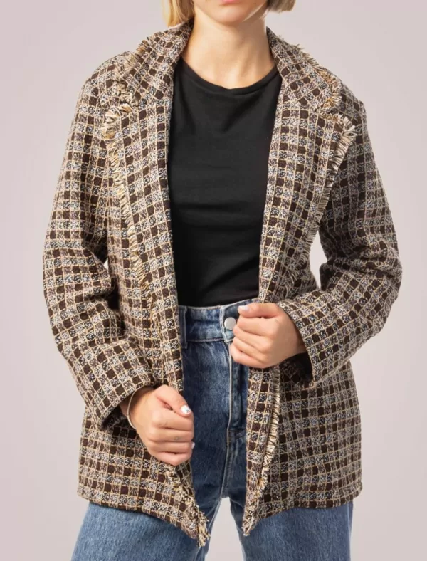 OBVIO Chaqueta Giacca Marron>Mujer Cazadoras Y Chaquetas