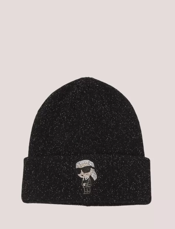 KARL LAGERFELD Gorro K/Ikonic 2.0 Choup Lur Beanie Negro>Mujer Gorros