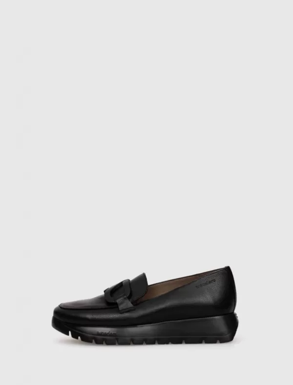 WONDERS Mocasin Rose Negro>Mujer Mocasin