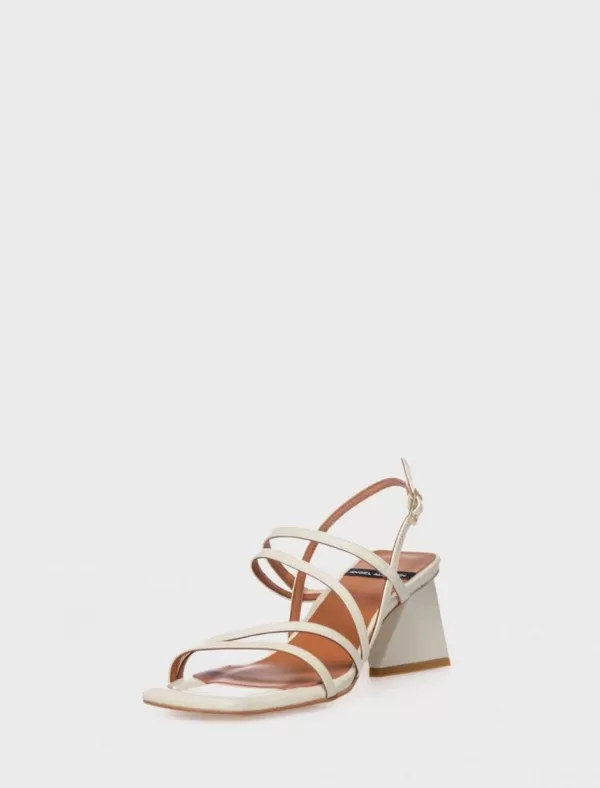 ANGEL ALARCON Sandalia Guilliam Bis Beige>Mujer Zapatos Fiesta