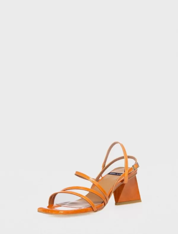 ANGEL ALARCON Sandalia Guilliam Bis Naranja>Mujer Zapatos Fiesta