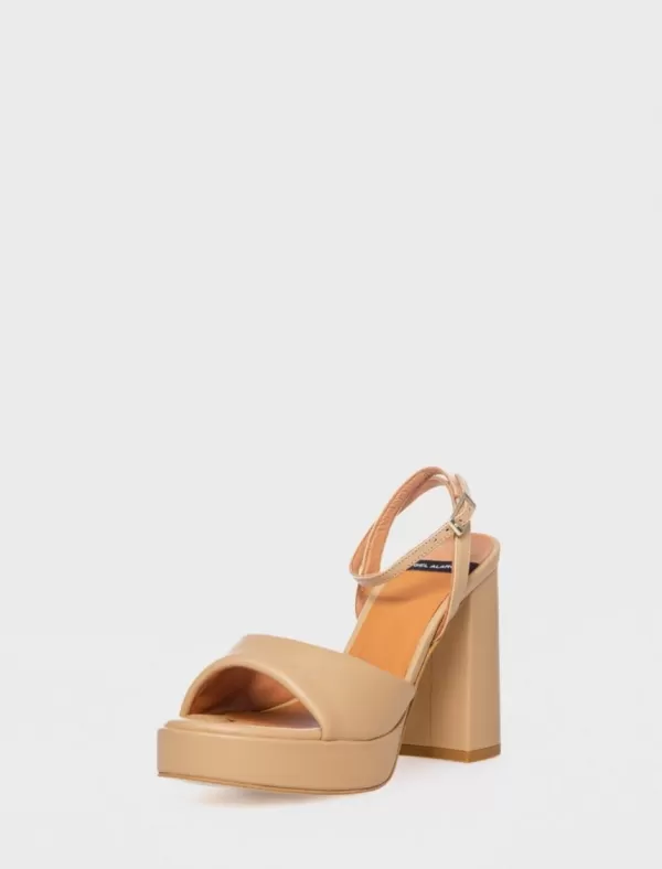 ANGEL ALARCON Sandalia Kelis Camel>Mujer Zapatos Fiesta