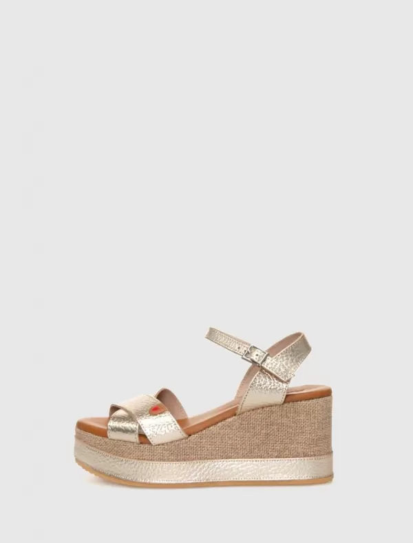 KAMOME Sandalia Greta Platino>Mujer Sandalias