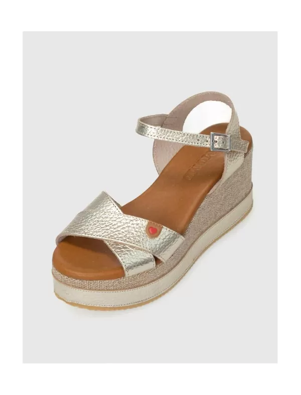 KAMOME Sandalia Greta Platino>Mujer Sandalias