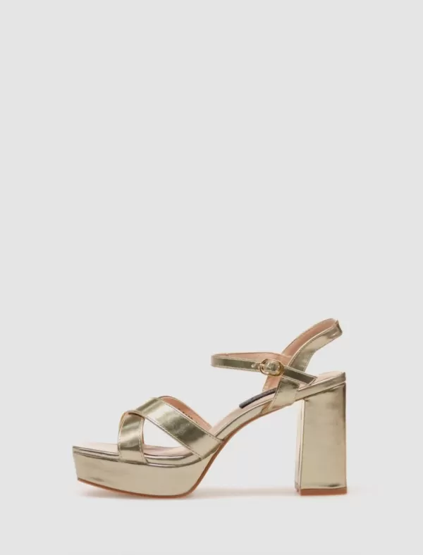 KAMOME TRENDS Sandalia J222B Oro>Mujer Zapatos Fiesta
