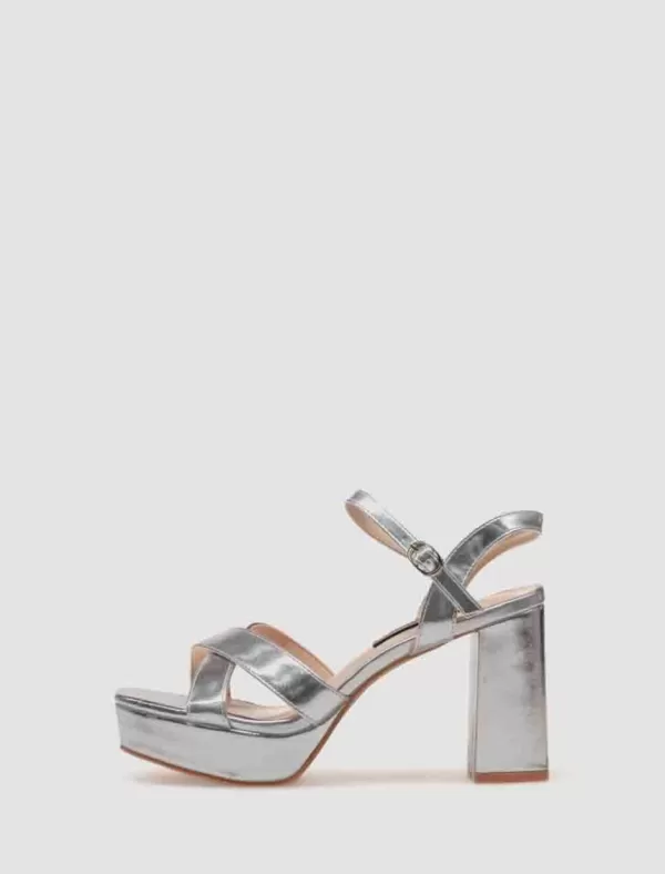 KAMOME TRENDS Sandalia J222B Plata>Mujer Zapatos Fiesta