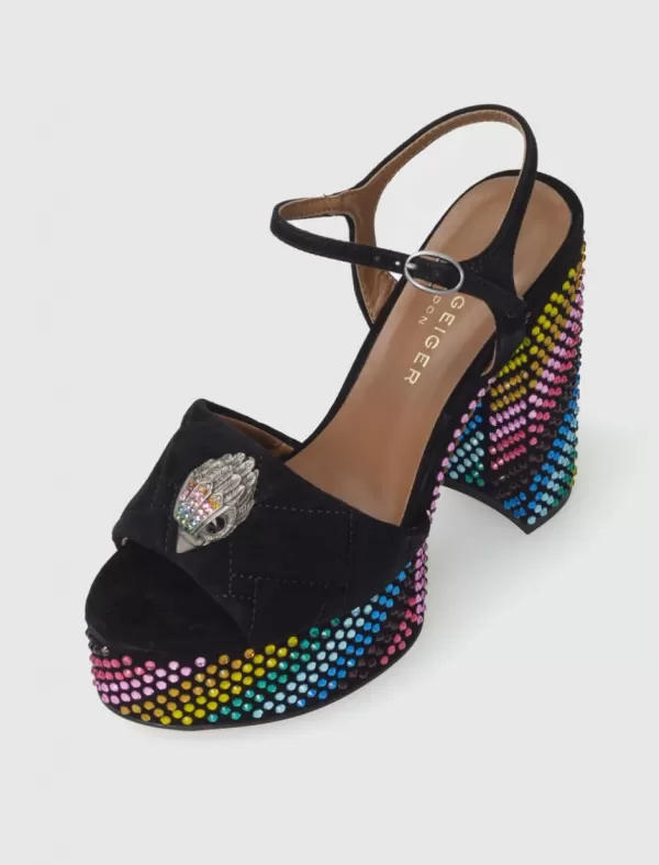 KURT GEIGER Sandalia Kensington Platform Sdl Negro>Mujer Sandalias